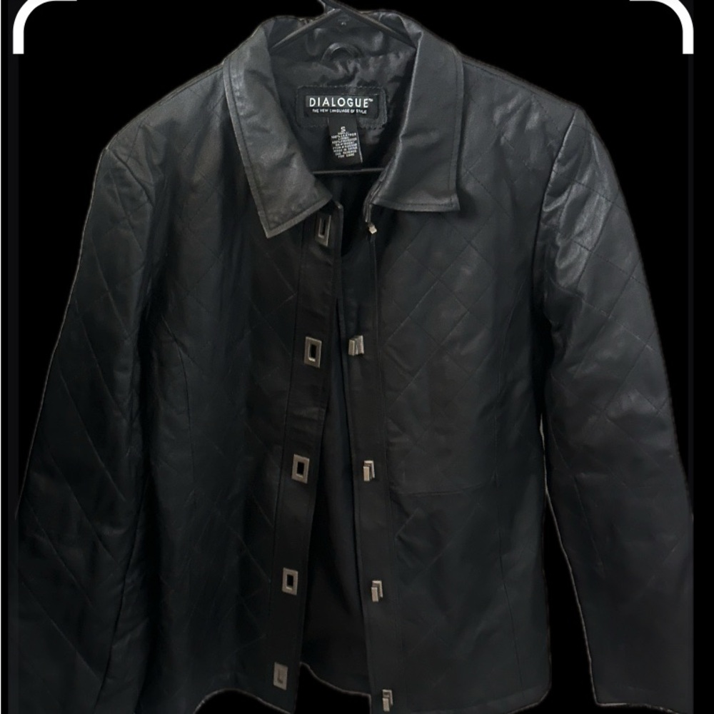Dialogue Black Quilted Jacket
